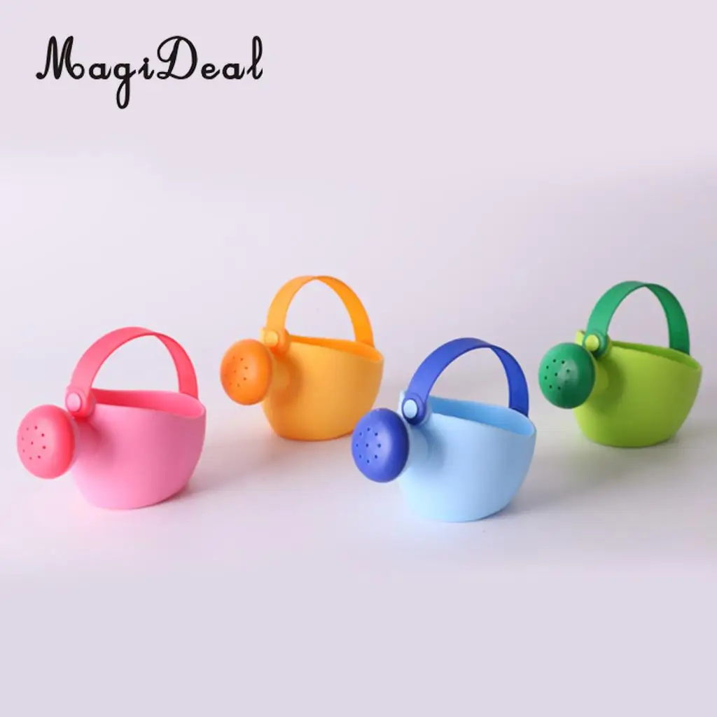 MagiDeal Silica Gel Watering Can Garden Tool Outdoor Toys for Kids Baby Bath Bathroom Beach Sand Pretend Play Game Props Gifts