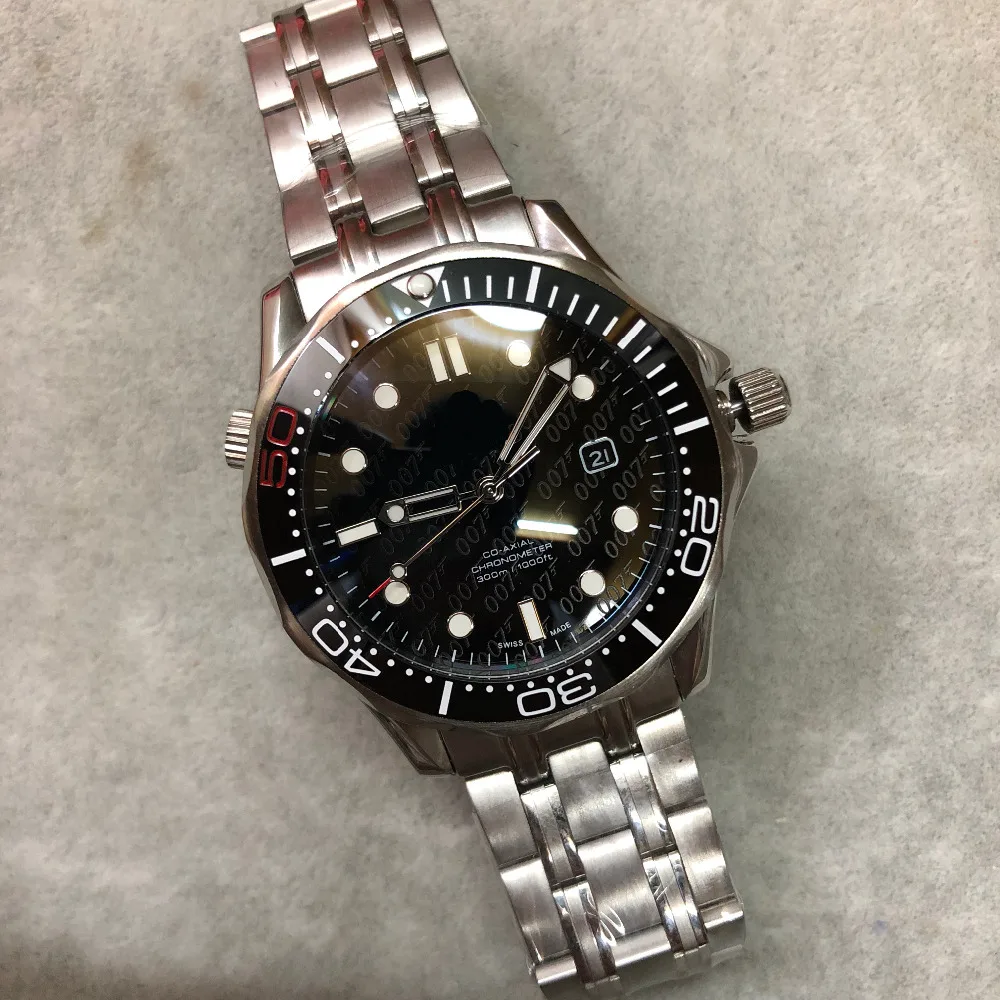 

AAA+ men's watch 600 SEA 212.30.41.20.01.005 matser 41MM dial James Bond 007 automatic mechanical original strap wristwatches.