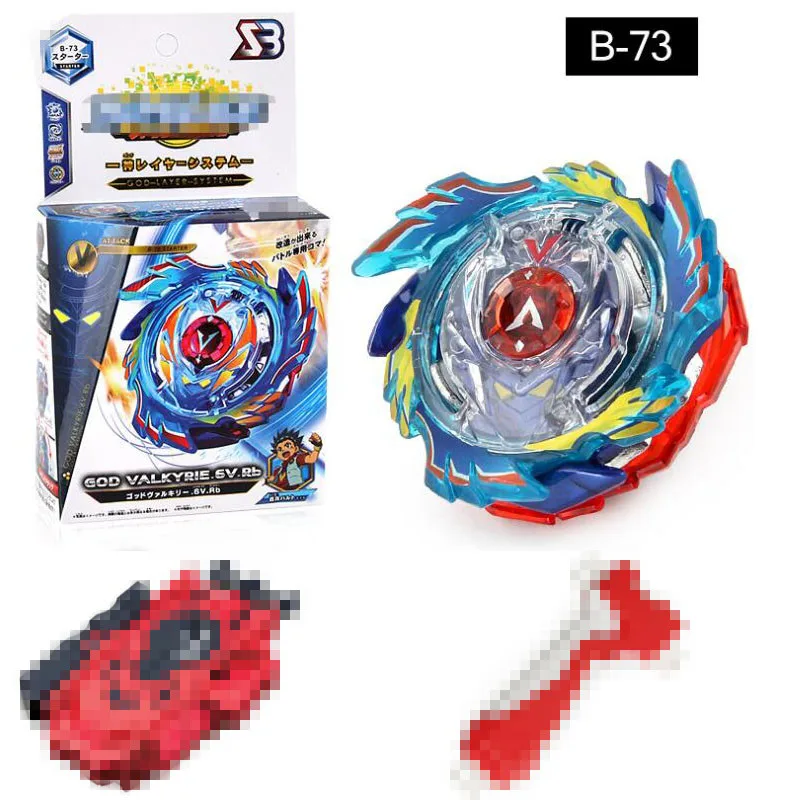 

God Valkyrie / Genesis Valtryek Spinning Top Burst STARTER w/ Launcher B-73 Grip LR Red Bey Launcher
