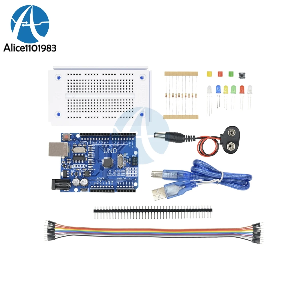 1 Set Complete Accessories Starter Kit 35 Products for Arduino Uno R3 ...