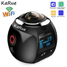 KaRue V1 камера 360 экшн-камера Wifi 2448*2448 Ультра HD мини панорамная камера 360 градусов Спортивная камера для вождения VR