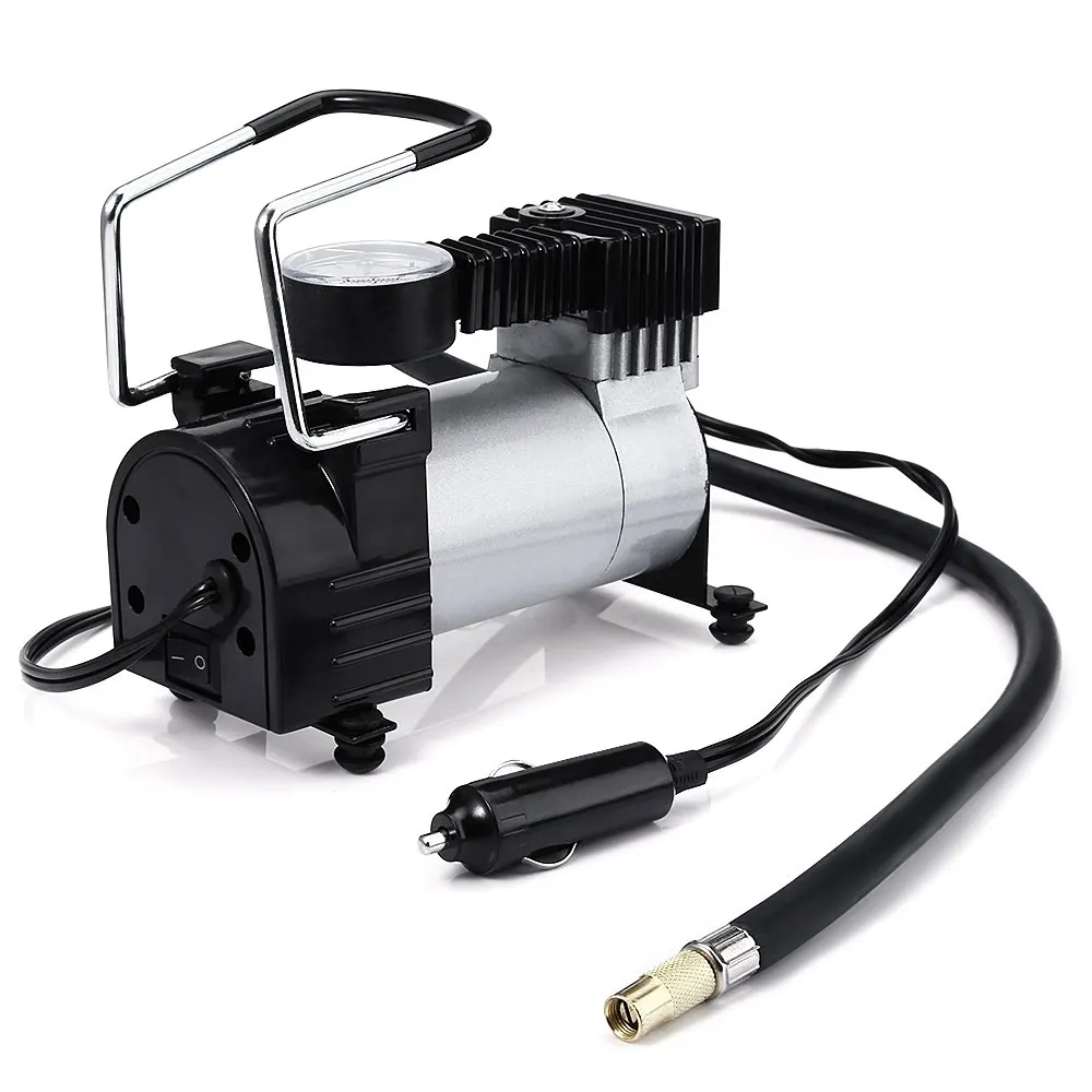 Mini DC 12V Electric Car Inflatable Pumping Air Pumps Compressor 100 PSI Auto Cigarette Lighter