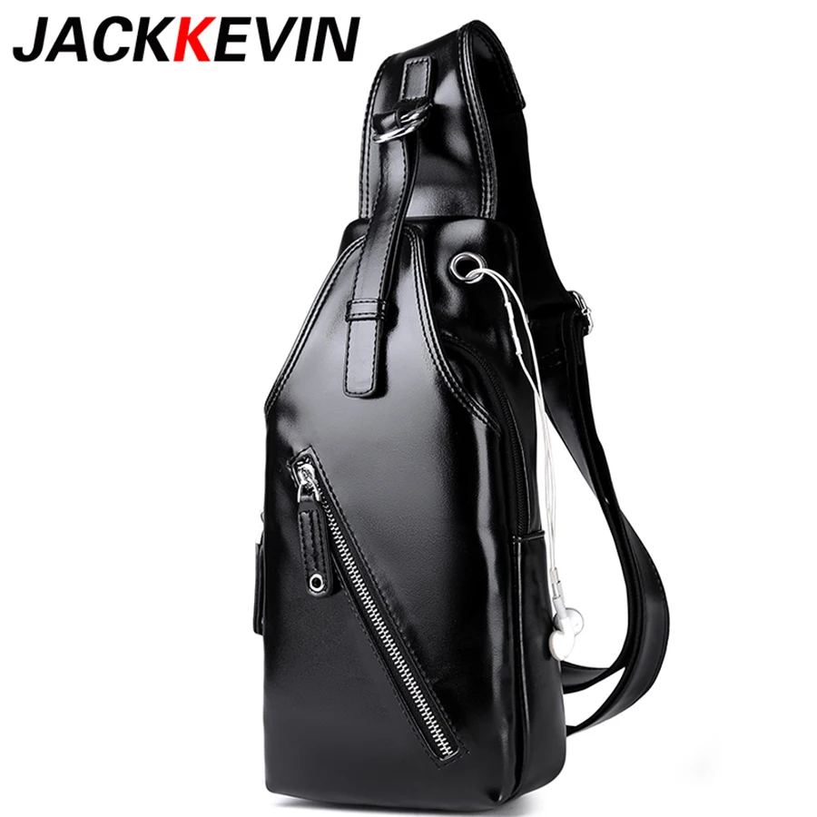 Famous Brand Bag Men Chest Pack Single Shoulder Strap Pack Bag PU Material Leisure Bag Men
