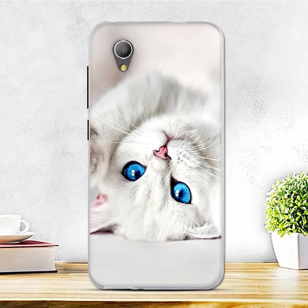 غلاف هاتف ألكاتيل 1 5033D حالة لينة سيليكون TPU الغطاء الخلفي ل Alcatel1 5033 غطاء الزهور لطيف الحيوان ل الكاتيل 1 الهاتف حالات