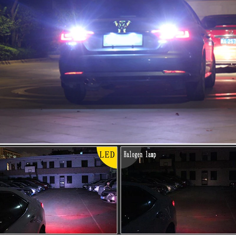 JSTOP 408 508 светодиодные задние лампы Autolamp w16w t15 лампа белого света T15 светодиодная
