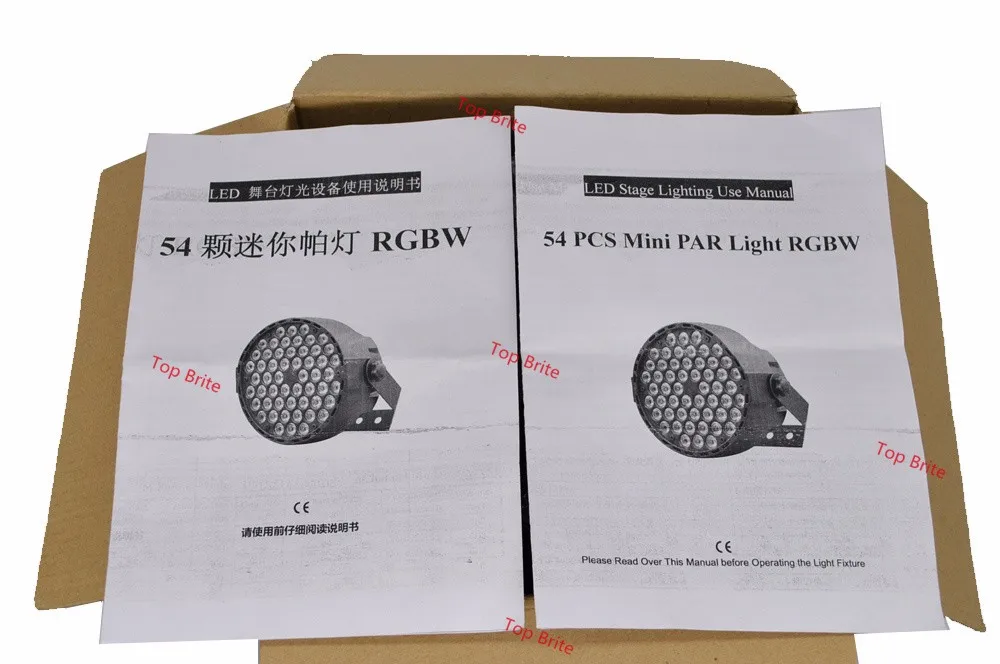 4 XLot светодио дный LED Par может 54 Вт 3 rсветодио дный GBW светодиодный Par свет стробоскоп DMX контроллер для Dj диско-бар стробоскоп эффект