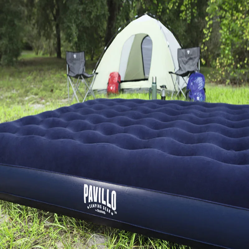 الرول الصغيرة 67004 203*183*22 cm مزدوجة شخص يتدفقون و العمود سرير هوائي Ultralarge حصيرة قابلة للنفخ مرتبة هوائية التخييم حصيرة