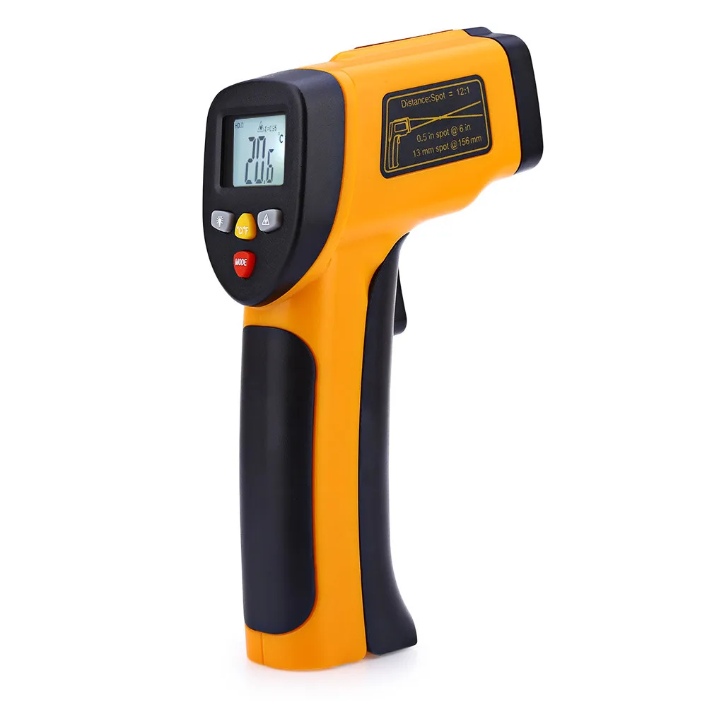 2pcs Termometro Digital Dual Laser IR Infrared Thermometer 50 to 650 Degree Auto Thermostat ...