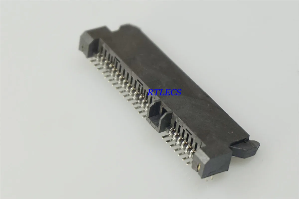 

5pcs Sata 7+15 Pin 22 Pin Receptacle SMT Female Socket Connector Adapter Height 4.2mm Surface Mount SMD PCB Solder Right Angle