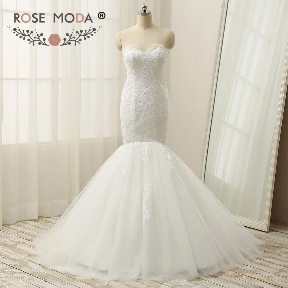 Rose Moda Mermaid Wedding Dress 2019 Chantilly Lace Wedding Dresses African Wedding  Gowns Real Photos|chantilly lace wedding dress|mermaid wedding dressesplus  mermaid wedding dress - AliExpress