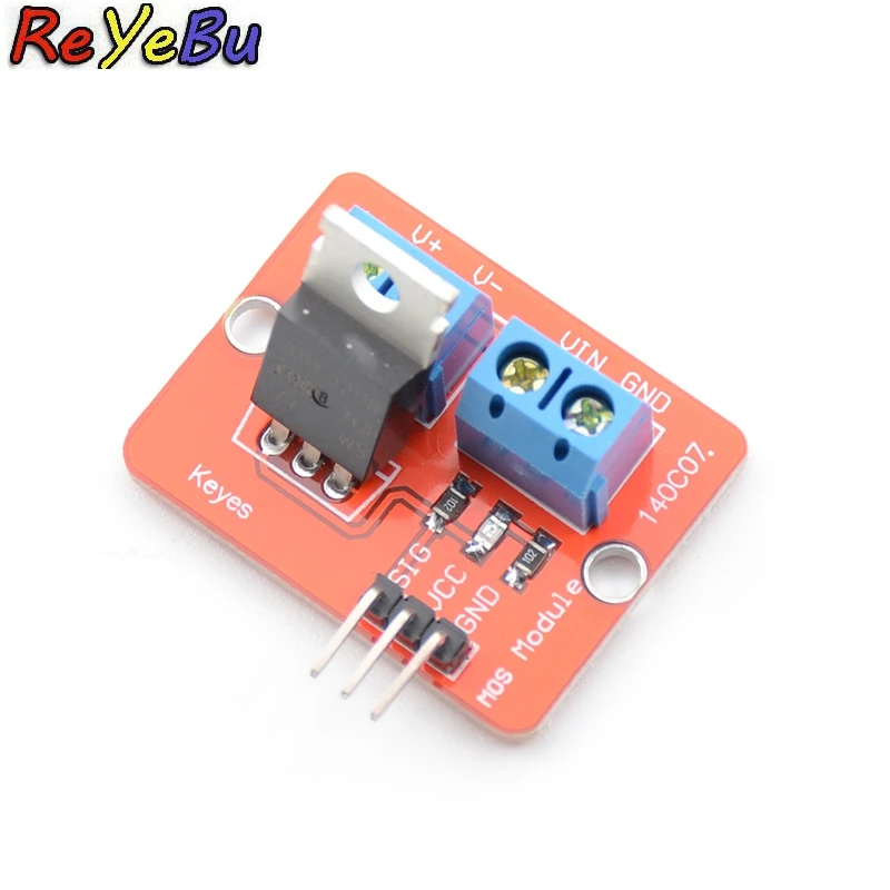 

5Pcs 0-24V Top Mosfet Button IRF520 MOS Driver Module For Arduino MCU ARM Raspberry pi