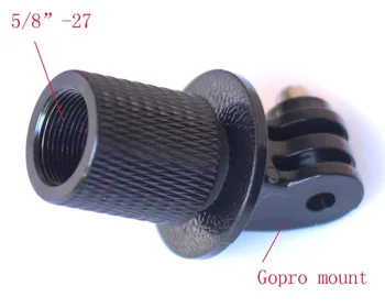 

GoPro Tripod Monopod Microphone stand Mount Hero 4 3 2 1 5/8"-27 to gopro mount