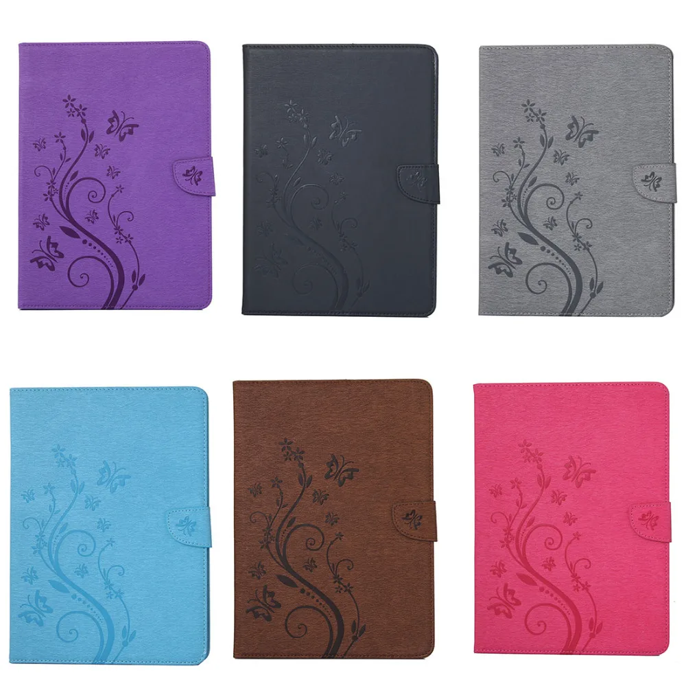 

Embossed Butterfly PU Leather Luxury Flat Shell Case Cover for i Pad mini 3/4/5 i Pad 2/3/4/5 i Pad PRO9.7 Protective Covers