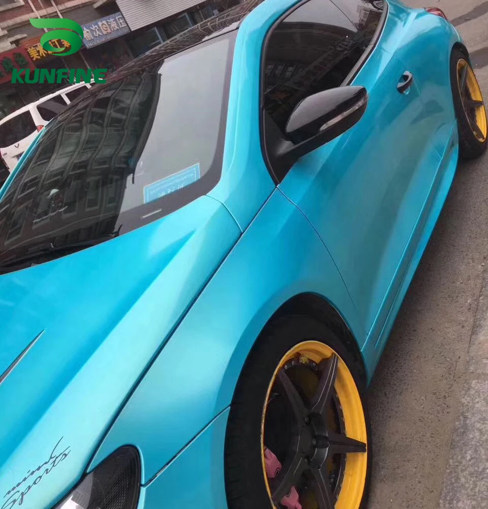 Car Vinyl film Body Sticker Car sticker Dream gold bright blue (5)