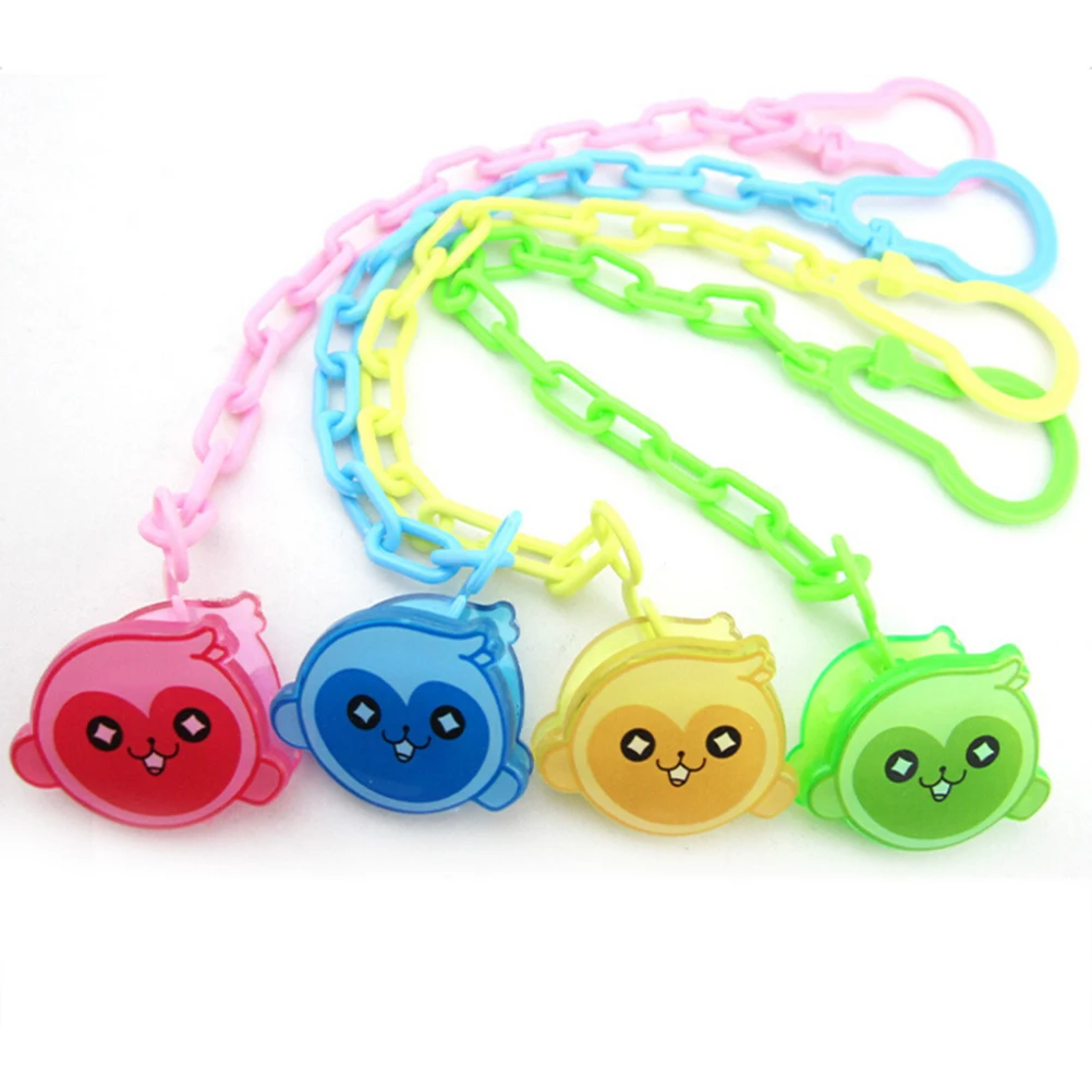 

2019 New 1Pcs Pacifier Chain Baby Dummy Clip Holder Feeding Product Animal Cartoon Baby Pacifier Anti Lost Chain