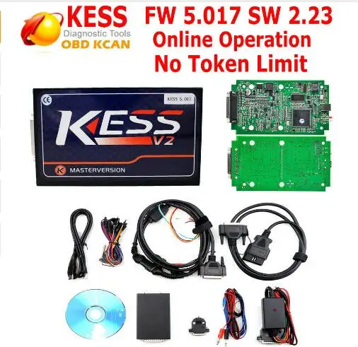 Онлайн Красный ЕС Версия KESS V5.017 V2.47 без жетонов лимит Kess Master HW 5,017 Kess V2 OBD2 менеджер тюнинговый комплект 5017 ECU программист - Цвет: Kess Green PCB