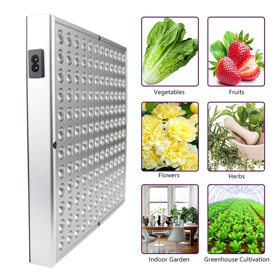 AC85 265V Светодиодная лампа для выращивания растений 2835 SMD 45 Вт полный спектр