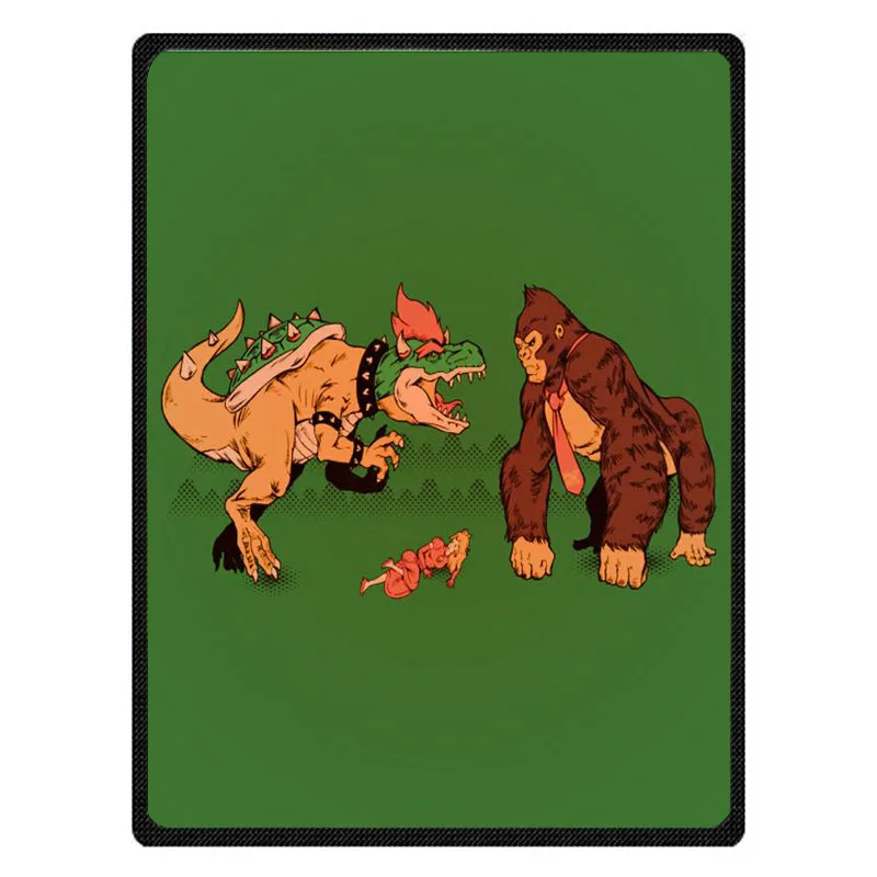 Модные Donkey Kong узор лето кондиционер Одеяло s нежно-коралловый флис бросить Одеяло зима постельные принадлежности - Цвет: 6