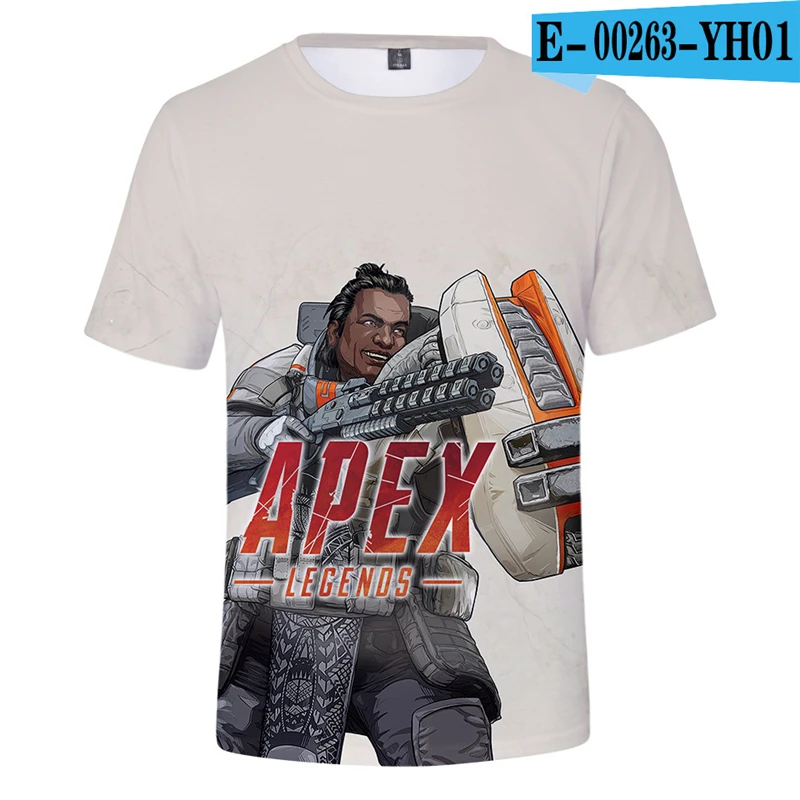 

Apex Legend T Shirt Boys Tops Kids 3D Clothes Cartoon Boys Clothings Men T-Shirt Printed Tshirt Anime Shirt Men Tshirt Anime
