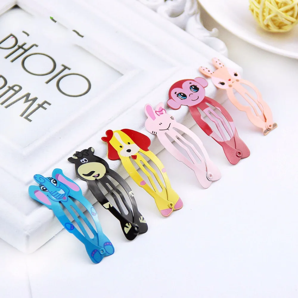 

10PCS/lot New Korean Style Cute Animal Hairpin Children Kids Fashion BB Clips Hair accessories hair clips for girls