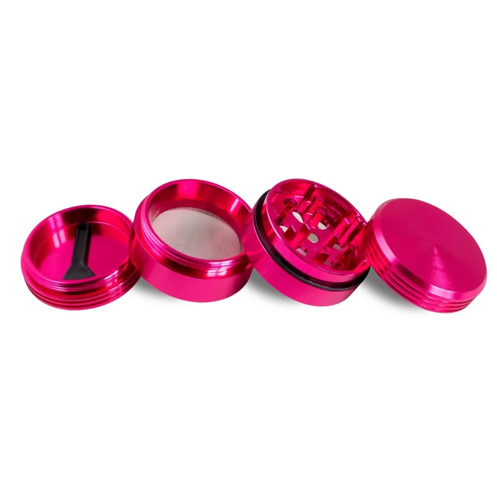 

Formax420 1.5 Inch Matrix Aluminum Grinder 4 Parts Pink Color Herb Grinder
