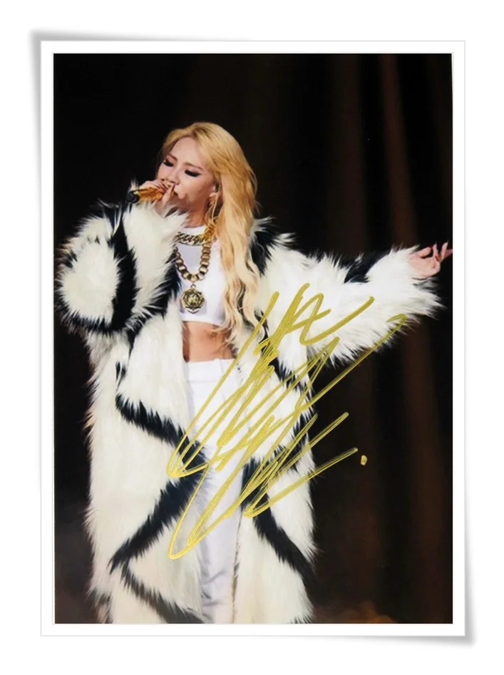 2NE1 CL с автографом подписанная Группа фото картина 4*6 дюймов Коллекция 11, 01