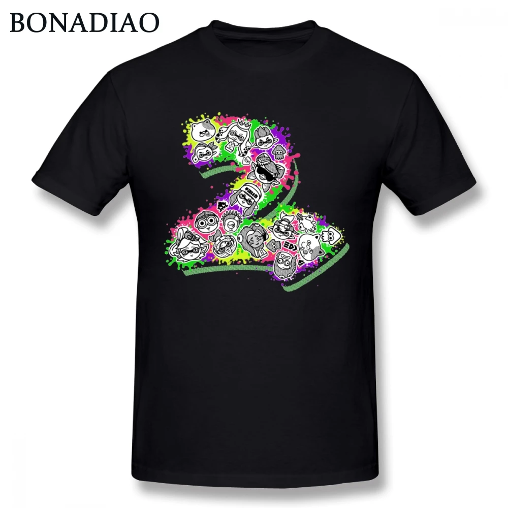 

Splatoon 2 T Shirt For Man Popular T Shirt Crewneck S-6XL Homme T-shirt Cartoon t shirt 100% Cotton Tees