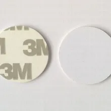 T5577 125 кГц рчид ПВХ монета тег/rfid Монета/rfid тэг диск с помощью клейкой ленты 3м клейкий 10 шт./лот