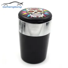 Gzhengtong автомобильные аксессуары портативный светодиодный автомобильный Пепельница Универсальный держатель для сигарет автомобильный Стайлинг Мини интерьер автомобиля