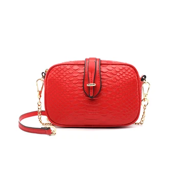 

woman corssbody bag 2018 new female genuine leather handbag chain bag fashion Korean version shoulder Messenger bag