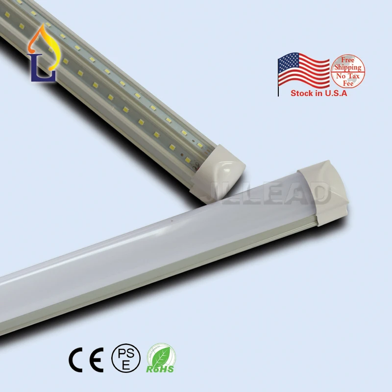 

6pcs/lot T8 LED Integrated V-shaped Tube Light 5ft 48W SMD2835 28LM/led replacement fluorescent lighting Led tube lamp