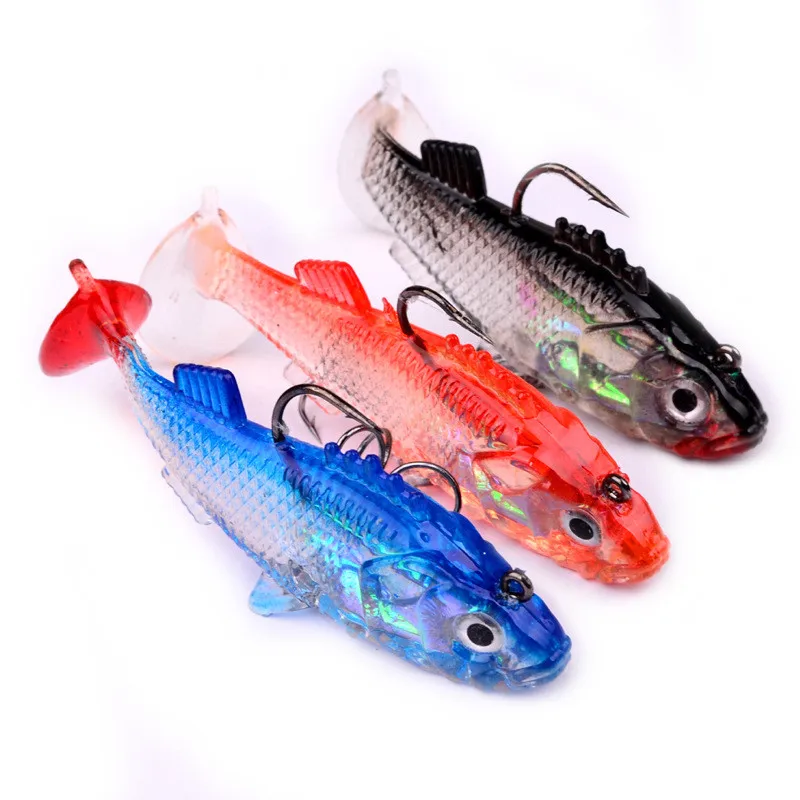 

7.6cm 15.7g Fishing Lures Artificial Soft Bait Light Small Vibrating Rock Bait With Hooks Fishing Tackle Accessories