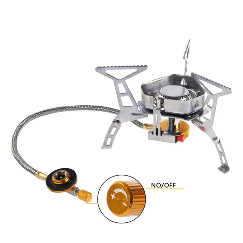 2900W Wind Proof Outdoor stainless steel Gas Stove Camping Gas Folding hiking Portable Foldable Split Stoves 2900W Wind Proof Outdoor stainless steel Gas Stove Camping Gas Folding hiking Portable Foldable Split Stoves