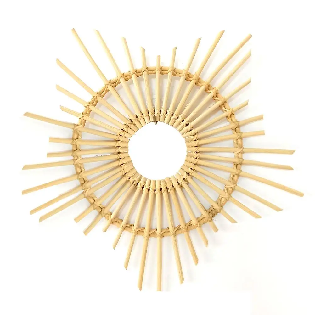 

Frame Holder Star-shaped Home Photo Frame Wall Hanging Rattan Wicker Crafts Frame Nordic Style Wall Decoration