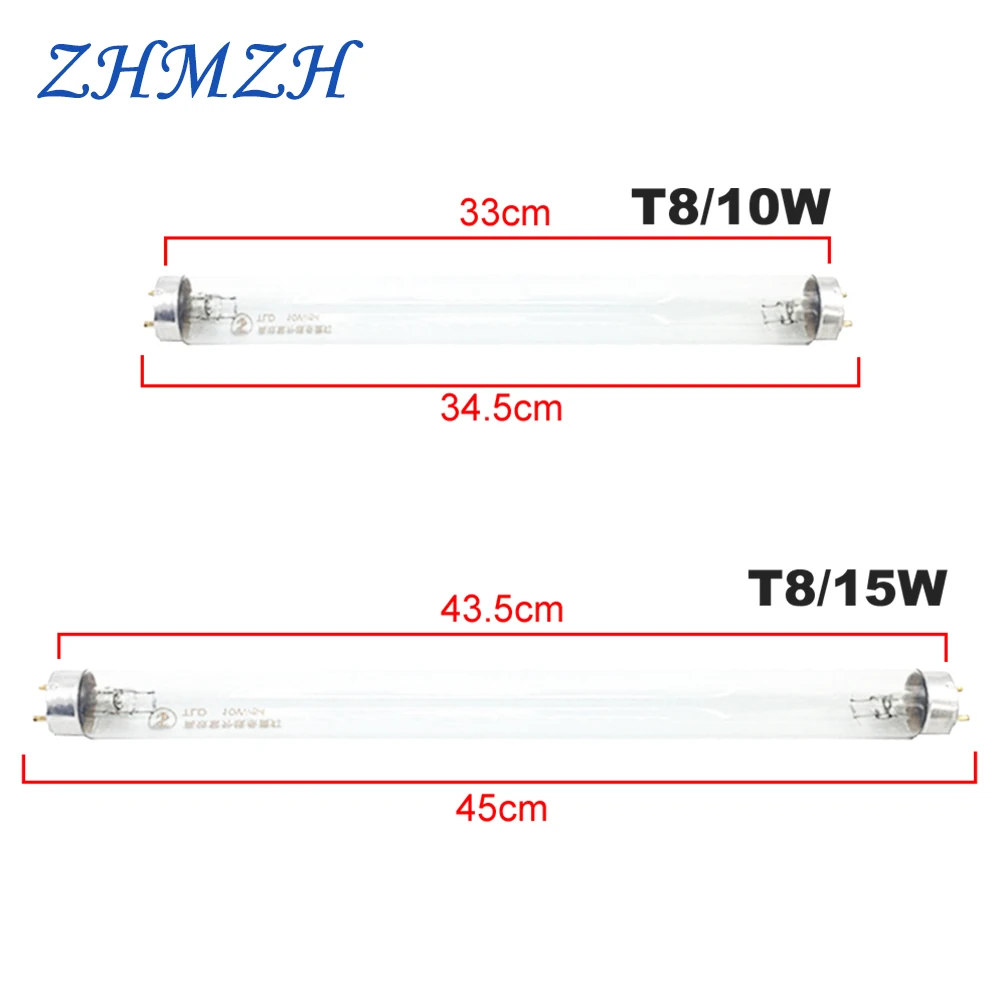 UV Disinfection Lamp UV Sterilization Lamp T5 T8 Disinfection Ultraviolet Lamp 220V Quartz linear Lights Germicidal Lamps For Sterilization 4W 6W 8W 10W 15W UV Tube Ozone