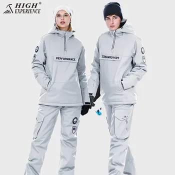 

Free Shipping Ski Suit Man and woman Skiing And Snowboarding Sets Super Warm Waterproof Snowboard Winter Snow Suits High Experie