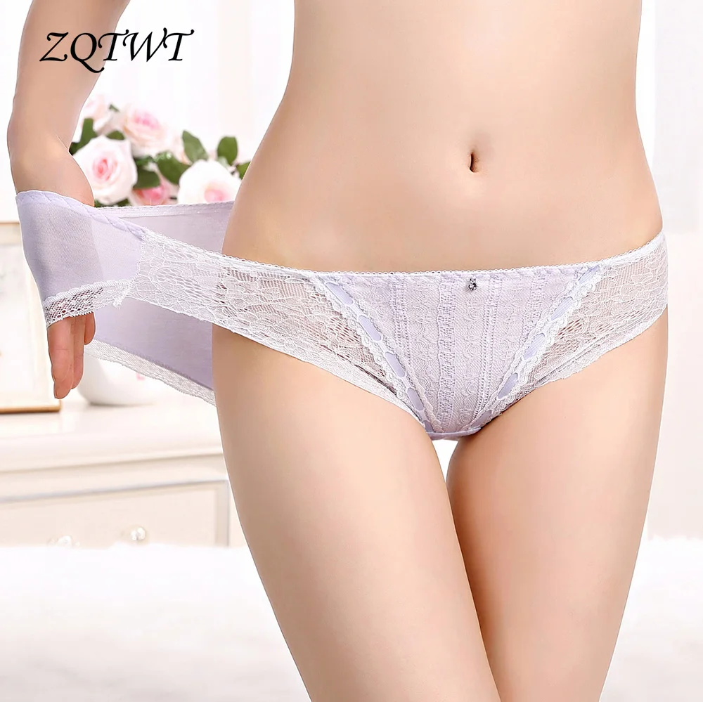 ZQTWT 4Pcs/Lot New Arrival Good Quality Sexy Panties Lace Ruffles Women