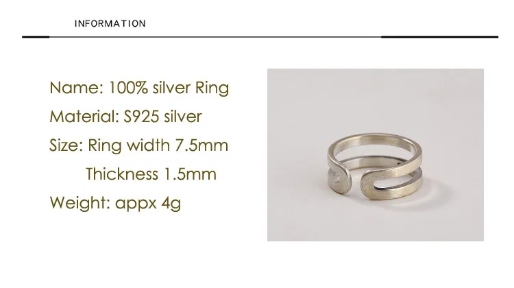 925 sterling silver RINGS for women 7