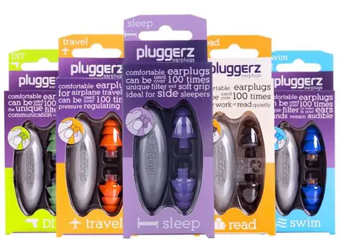 Tampões de Ouvido Nova Pluggerz Viagem Dormir Anti Ronco Ruído Nadar