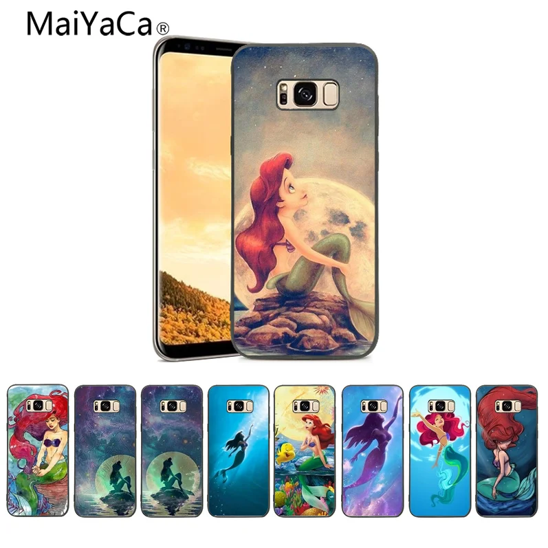 

MaiYaCa Little mermaid Diy Luxury High-end Protector phone Case For Samsung Galaxy S8 S9 S9 plus And s4 s5 s6 s7 Mobile cover