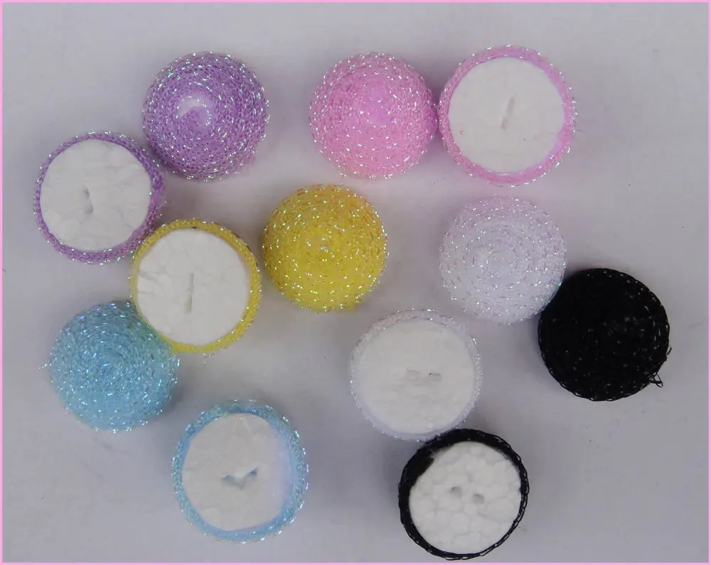 

wholesale Free shipping 50pcs/lot foam half round applique 20mm for decoration