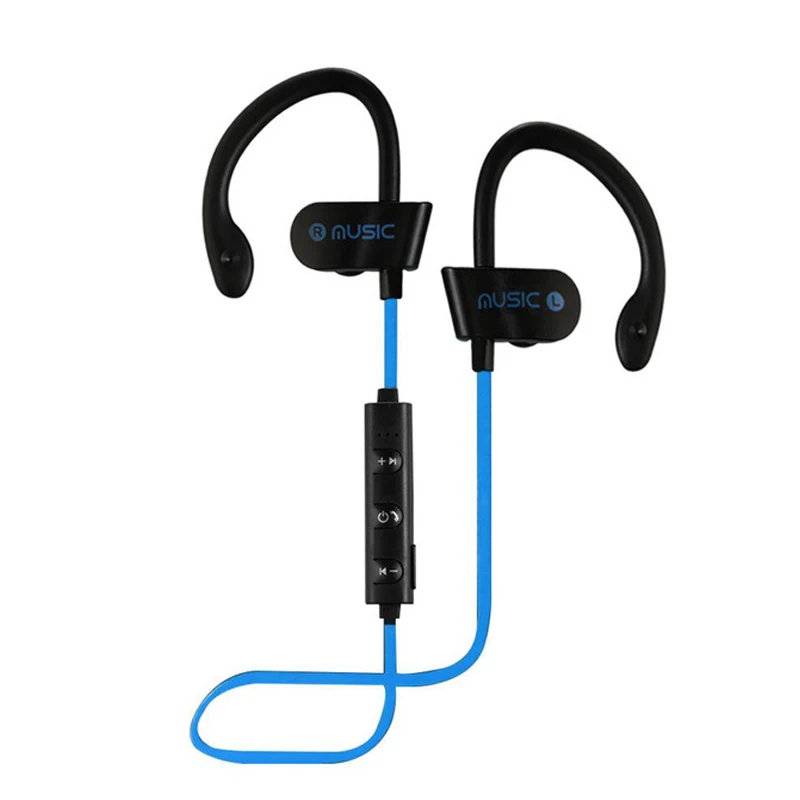 Bluetooth наушники гарнитура Беспроводные спортивные с крючком бас встроенный