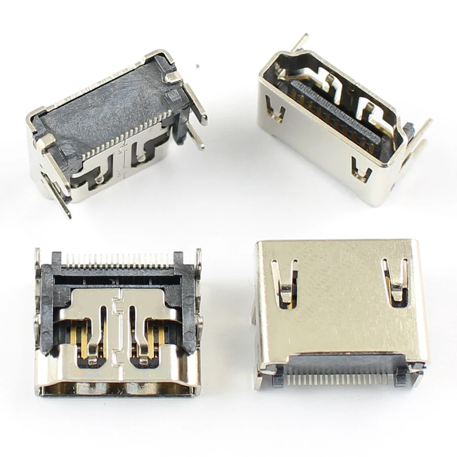 10 шт. в партии Новый HDMI 19 контактный разъем SMT SMD Jack 4 ножки|4 pin female connector|4 femalel connector |