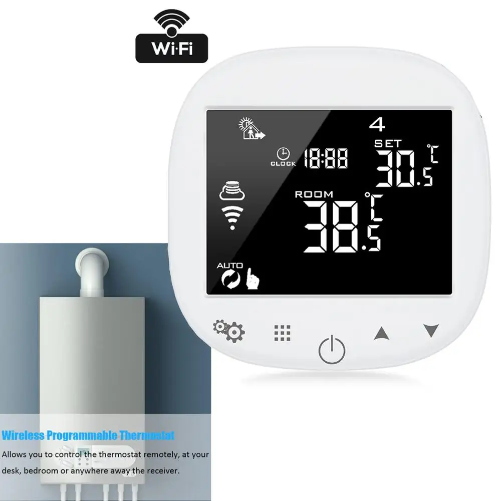 

Smart HVAC temperature Controller Digital wifi boiler heating control room thermostat for floor water heating systems