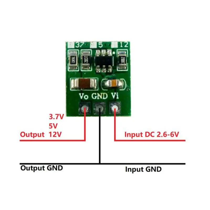 3.7V 5V 12V DC-DC Step-up Power Supply Module Boost Voltage Converter For 18650 403040 Li-Po Li Ion Lithium Battery DPA 
