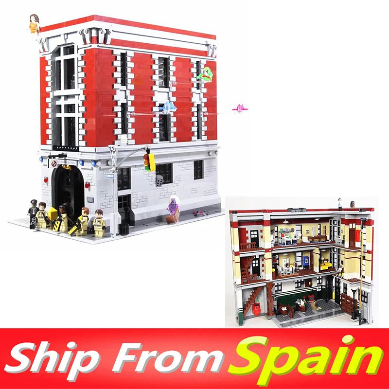 

King 83001 16001 4705PCS Firehouse Headquarters Movie Series Building Bricks blocks Compatible with 75827 toys house