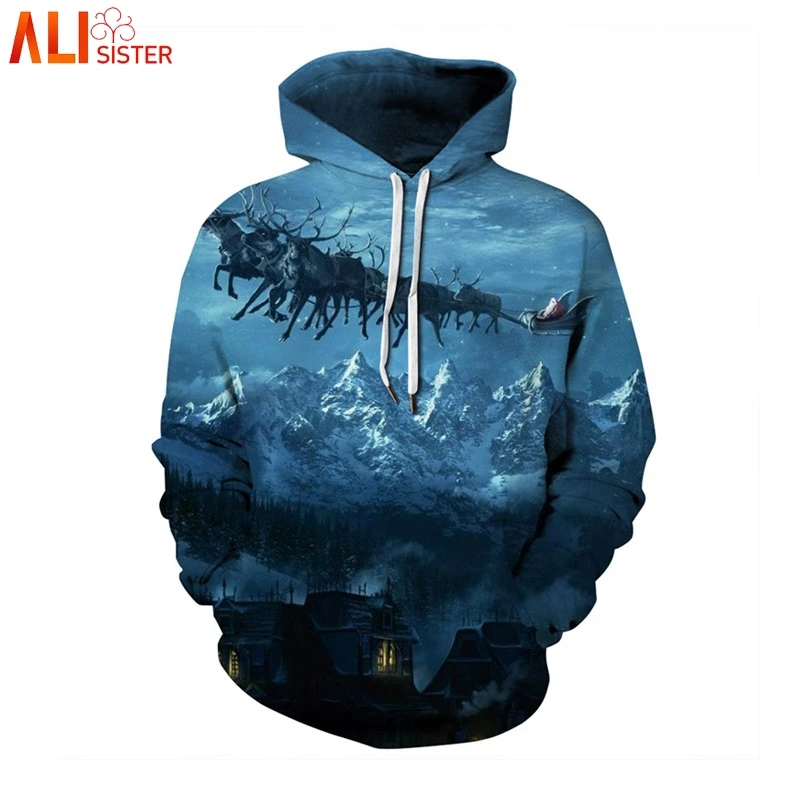 Alisister Autumn Winter Harajuku Hoodies Men Women Plus