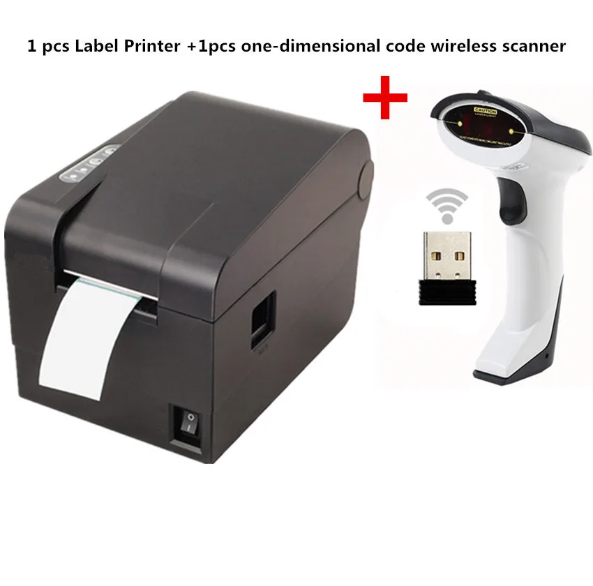 1 шт. беспроводной сканер + бирка для одежды 58 мм|barcode printer|thermal barcode printerlabel printer |