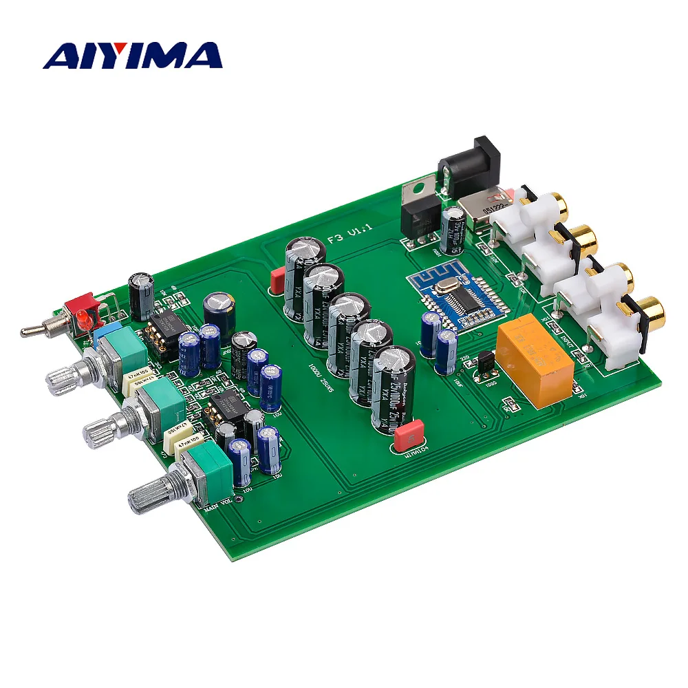 

Aiyima OPA2604 Preamplifier Tone Board 4.2 Bluetooth 2 Way Tone OP AMP Preamp Volume Adjustment For Amplifer Active Speakers DIY