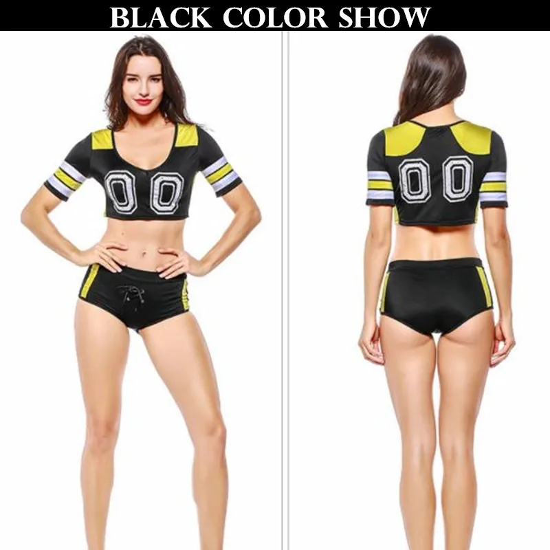12 مجموعات النساء وفتاة التشجيع زي كرة السلة كرة القدم لعبة الوطني و نادي فريق اللياقة البدنية الرياضة قمم (الفانيلة) + الملاكمين (السراويل)